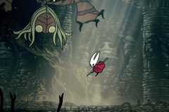 hornet fighting sister splinter in hollow knight silksong.